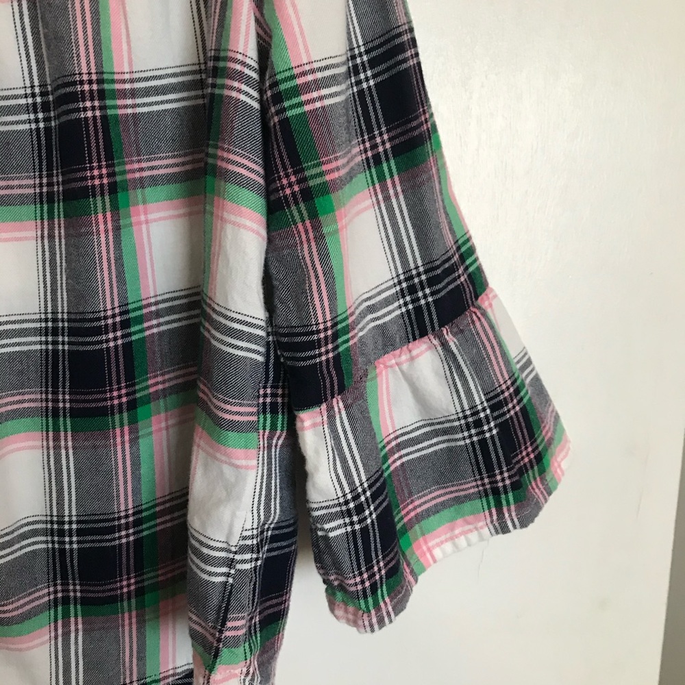 Gap Girl Plaid Top - Size S - Picture 3 of 10